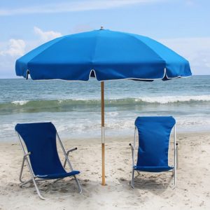 Barefoot Cabanas Sunset Beach Chair Umbrella Rental Image